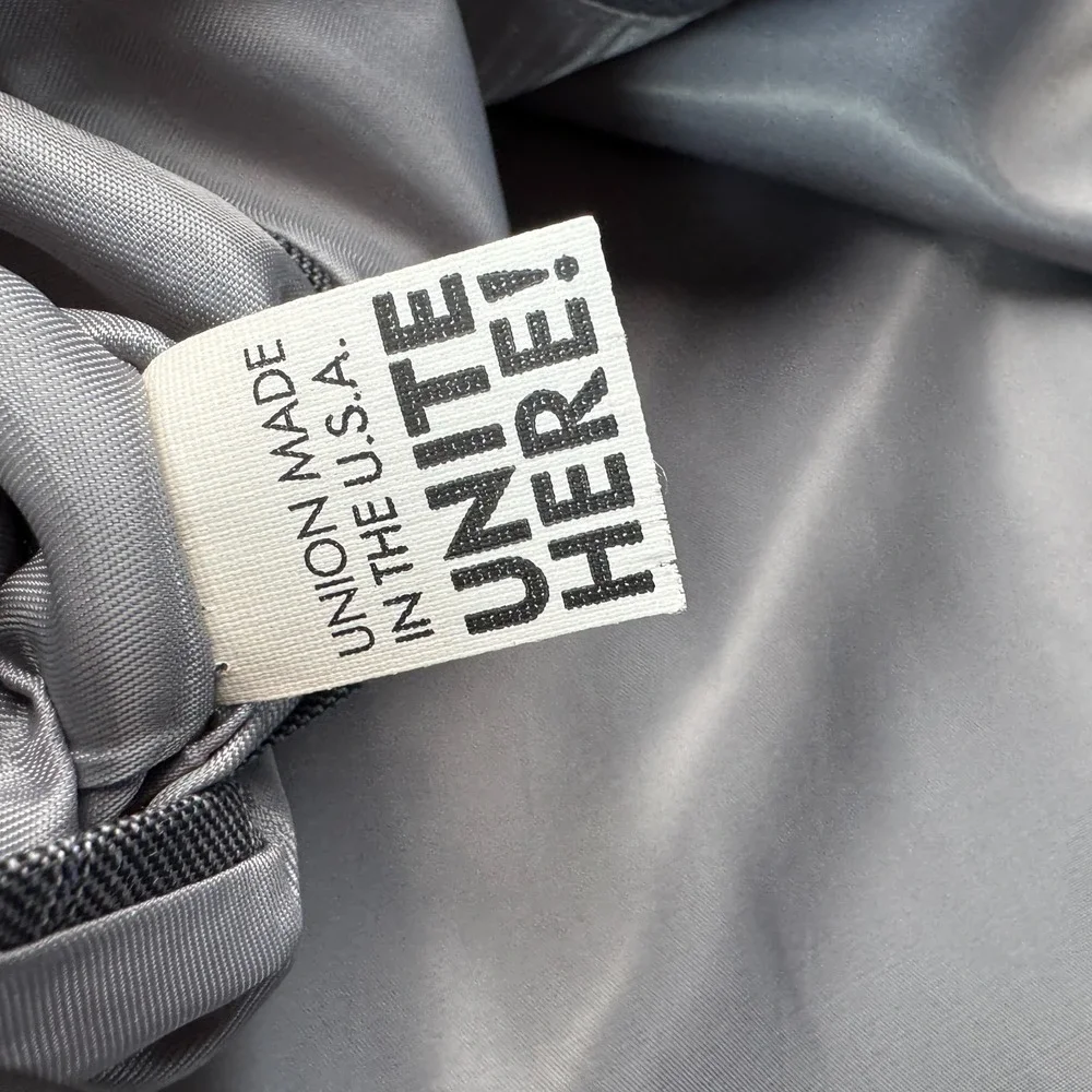 Hart Schaffner Marx Men's 2pc Suit Gray Pinstripe 50L Pleated Pants 44x28 USA